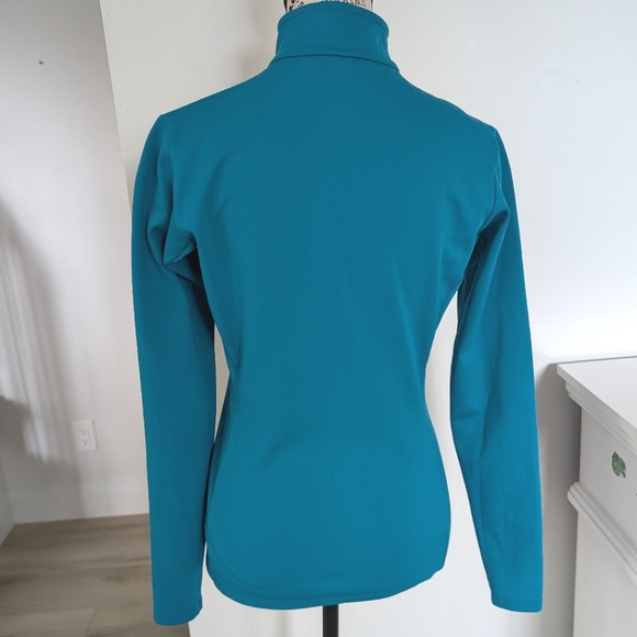 ARC'TERYX | Women's Blue Fitted Quarter Zip Long Sleeved Baselayer Pullover Top - Picture 4 of 4